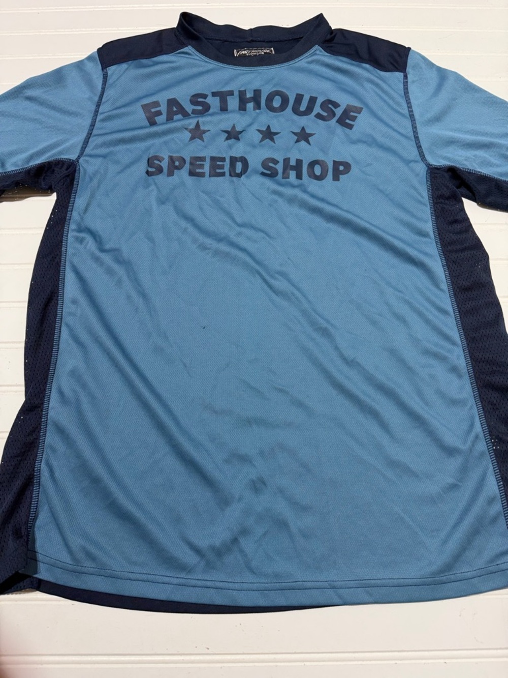 Fasthouse Speed Shop Light Blue Athletic Jersey Short Sleeve